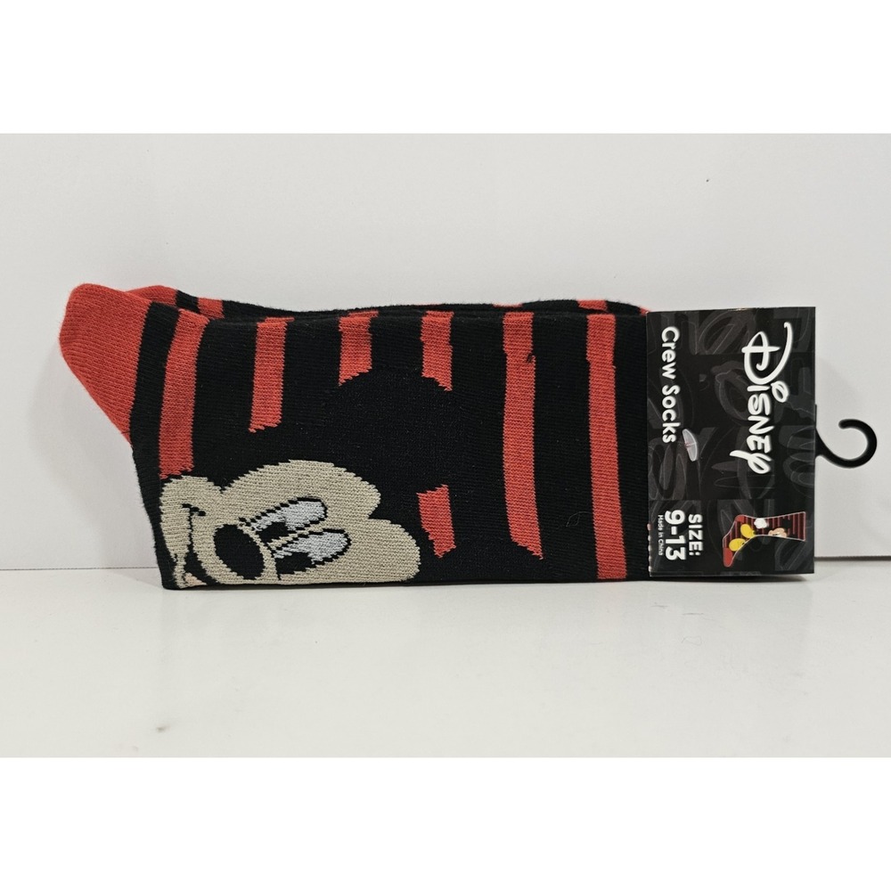 NWT Disney Mickey Mouse Crew Socks‎ Sz 9-13